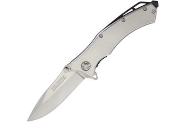 Image of TAC Force Linerlock A/O Stainless Folding Knife,3.25in,Stainless Steel,Polished Stainless Handle TF820CH