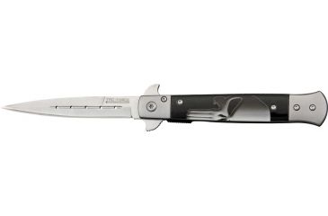 Image of Tac Force Milano Speed Fold Knife, SS A/O blade, Matte Alum. handles w/ black Comp. inlay w/ gray P TF598P