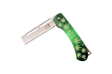 Image of TAC Force Razor Spring Assisted Knife w/Pocket Clip, 3.5 in, 3Cr13 Stainless Steel Stainless Steel, Green, TF-552SWD