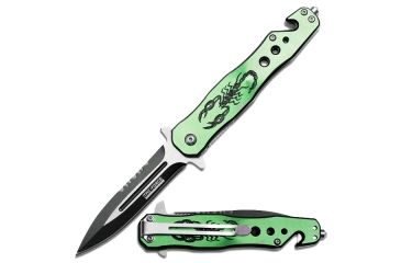 Image of TAC Force Scorpion Handle Fold Knife, Green TF 664GN