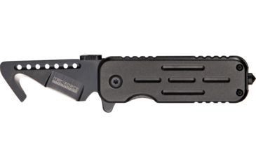Image of Tac Force Speed Lock Fold Knife 3.5in, black 440 SS A/O razor blade, Black Alum. handle TF748BKH