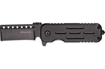 Image of Tac Force Speed Lock Fold Knife 3.5in, black 440 SS A/O razor blade, Black Alum. handle TF748BKR