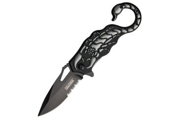 Image of Tac Force Speed Scorpion Fold Kife, A/O black 440 SS PS blade TF776GY