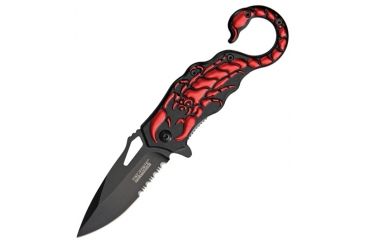 Image of Tac Force Speed Scorpion Fold Kife, A/O black 440 SS PS blade TF776RD