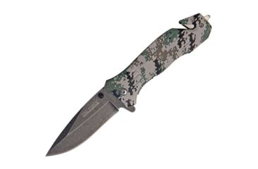 Image of Tac Force Speedster Rescue Lin Folding Knife,3.375in,Assisted Opening Blade,Digital Army Camo Textured Alum Handle TF434DGC
