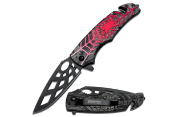 Image of TAC Force Spider Web Design Knife, Red TF 643RD