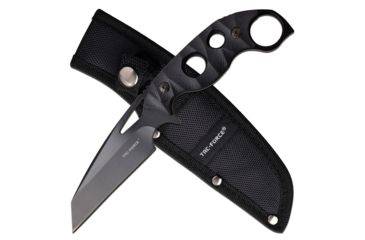 Image of Tac Force Fixed Blade Knive, 4in Blade, 3CR13 Steel Blade Knive, Black, TF-FIX010BK