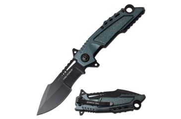 Image of Tac Force Spring Assisted Folding Knive, 3.75in Blade, 3CR13 Steel Blade Knive, Black/Blue, TF-1011BBL