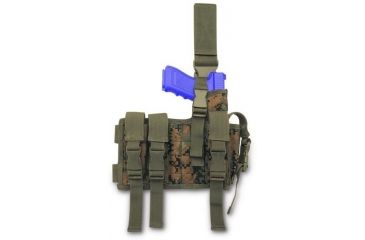 Image of TAC Force Thigh Rig Mag Pouch Holster w/ Light Mounted S86121