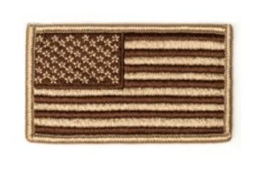 Image of Tac Shield American Flag Patch Coyote 03802