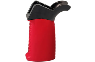 Image of TAC Smooth Pattern Over-Molded AR Pistol Grip, Flared Top, Red, CS04S1-RD