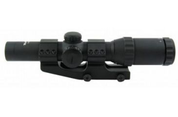 Image of Tacfire 1-4X24 Tri Ill. CQB Scope With Cantilever Mount, Etched Glass Dot Reticle, Black SCT1424D