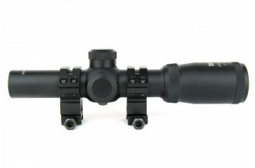 Image of Tacfire 1-4X24 Tri. Illuminated First Focal Scope/Rings/Mil-Dot Reticle / Etched Glass, Black, SCFFP1424M