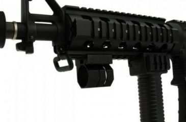 Image of Tacfire 1in Flashlight/Laser Picatinny Mount, Black MAR065