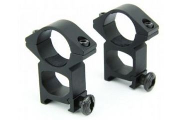 Image of Tacfire 1in Rings/High Profile Scope Rings, Black R02