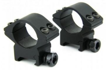 Image of Tacfire 1in Rings/Low Profile Scope Rings, Heavy Duty, Black R03