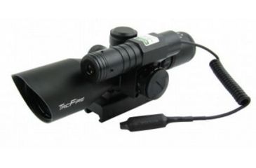 Image of Tacfire 2.5-10X40 Dual Ill. Green Laser Scope w/Pressure Switch/Mil-Dot, Black SCGL251040M