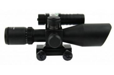Image of Tacfire 2.5-10X40 Dual Ill. Green Laser Scope w/Pressure Switch/Mil-Dot, Black SCGL251040M