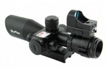 Image of Tacfire 2.5-10X40 Dual Ill. Red Laser Scope w/Mini-Red Dot/Adaptor/Mil-Dot, Black SCRL251040M-D