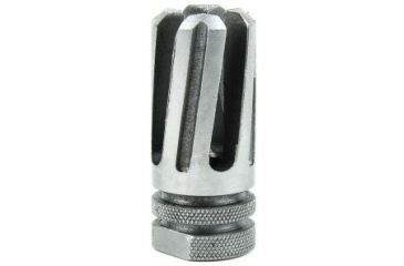 Image of Tacfire .223/.556 1/2inX28 Thread 4 Prong Twist Muzzle Brake w/Crush Washer, Stainless Steel MZ1005SS
