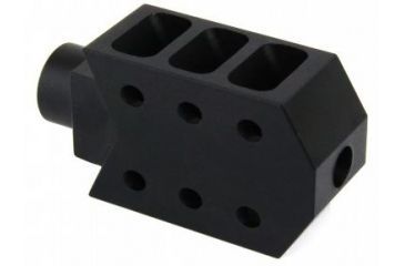 Image of Tacfire .223/.556 1/2inX28 Thread 50 Cal Style Muzzle Brake/Aluminum, Black MZ1013