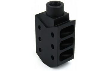 Image of Tacfire .223/.556 1/2inX28 Thread 50 Cal Style Muzzle Brake/Aluminum, Black MZ1013