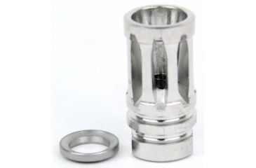 Image of Tacfire .223/.556 1/2inX28 Thread Bird Cage Muzzle Brake w/Crush Washer, Stainless Steel MZ1001SS