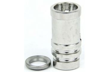 Image of Tacfire .223/.556 1/2inX28 Thread Bird Cage Muzzle Brake w/Crush Washer, Stainless Steel MZ1001SS