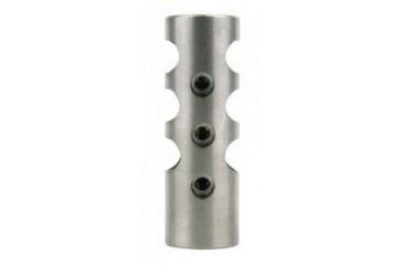 Image of Tacfire .223/.556 1/2inX28 Thread Full Size Muzzle Brake w/Crush Washer, Stainless Steel MZ1003SS