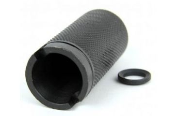 Image of Tacfire .223/.556 1/2inX28 Thread Krinkov Style 1-Piece Muzzle Brake w/Crush Washer/Steel, Black MZ1007