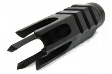 Image of Tacfire .223/.556 1/2inX28 Thread Spike Style Cnc Machined Muzzle Brake/Parkerized Steel, Black MZ1012