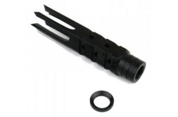 Image of Tacfire .223/.556 1/2inX28 Thread Spike Style Cnc Machined Muzzle Brake/Parkerized Steel, Black MZ1012