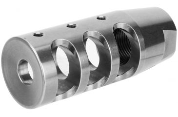 Image of Tacfire .223/.556 1/2inX28 Tpi Compact Size Muzzle Brake w/Crush Washer, Stainless Steel MZ1002SS