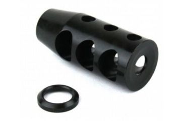 Image of Tacfire .223/.556 1/2inX28 Tpi Compact Size Muzzle Brake w/Crush Washer/Steel, Black MZ1002