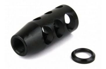 Image of Tacfire .223/.556 1/2inX28 Tpi Compact Size Muzzle Brake w/Crush Washer/Steel, Black MZ1002