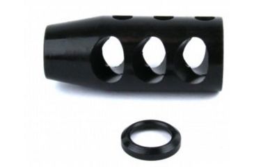 Image of Tacfire .223/.556 1/2inX28 Tpi Compact Size Muzzle Brake w/Crush Washer/Steel, Black MZ1002