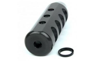 Image of Tacfire .308 5/8inX24 Thread Oversized 20 Oz. Competition Muzzle Brake w/Crush Washer/Steel, Black MZ1011, EDEMO1