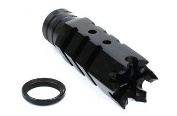 Image of Tacfire .308 5/8inX24 Thread Shark Muzzle Brake w/Crush Washer/Steel, Black MZ1004-3B