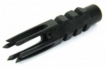 Image of Tacfire .308 5/8inX24 Thread Spike Style Cnc Machined Muzzle Brake/Parkerized Steel, Black MZ1012-3B, EDEMO1