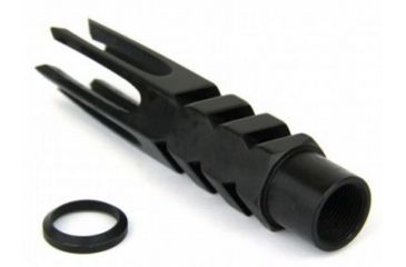 Image of Tacfire .308 5/8inX24 Thread Spike Style Cnc Machined Muzzle Brake/Parkerized Steel, Black MZ1012-3B, EDEMO1