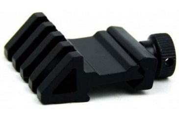Image of Tacfire .45 Degree Offset Picatinny Rail Mount w/Thumb Screw, Black MAR055