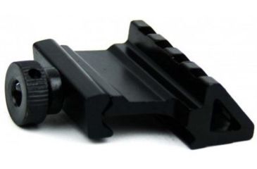Image of Tacfire .45 Degree Offset Picatinny Rail Mount w/Thumb Screw, Black MAR055
