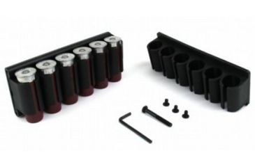 Image of Tacfire 5 Round Side Shell Carrier 3-Piece Kit/Mossberg 500/590 Shotgun, Black MSG008