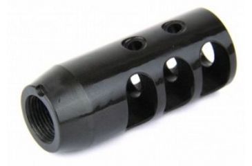 Image of Tacfire 7.62/39mm 14-1 Left Hand Tpi Compact Size Muzzle Brake/Steel, Black MZ2002