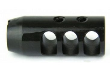 Image of Tacfire 7.62/39mm 14-1 Left Hand Tpi Compact Size Muzzle Brake/Steel, Black MZ2002