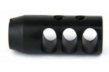Image of Tacfire 7.62/39mm 14-1 Left Hand Tpi Compact Size Muzzle Brake/Steel, Black MZ2002