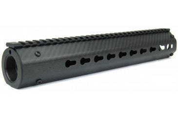 Image of Tacfire 8 Angled AR-15 Carbon Fiber KeyMod Free Float Handguard, Black, 12in HG06-8A-12