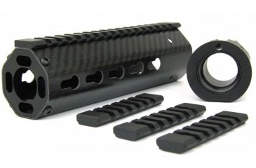 Image of Tacfire 8 Angled AR-15 Carbon Fiber KeyMod Free Float Handguard, Black, 7in HG06-8A-7