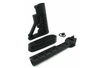 Image of Tacfire AK 6 Position Stock Kit w/Buttpad, Black MAK007