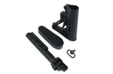 Image of Tacfire AK 6 Position Stock Kit w/Buttpad, Black MAK007